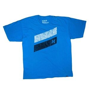 Hurley Logo Short Sleeve Shirt in Teal Blue